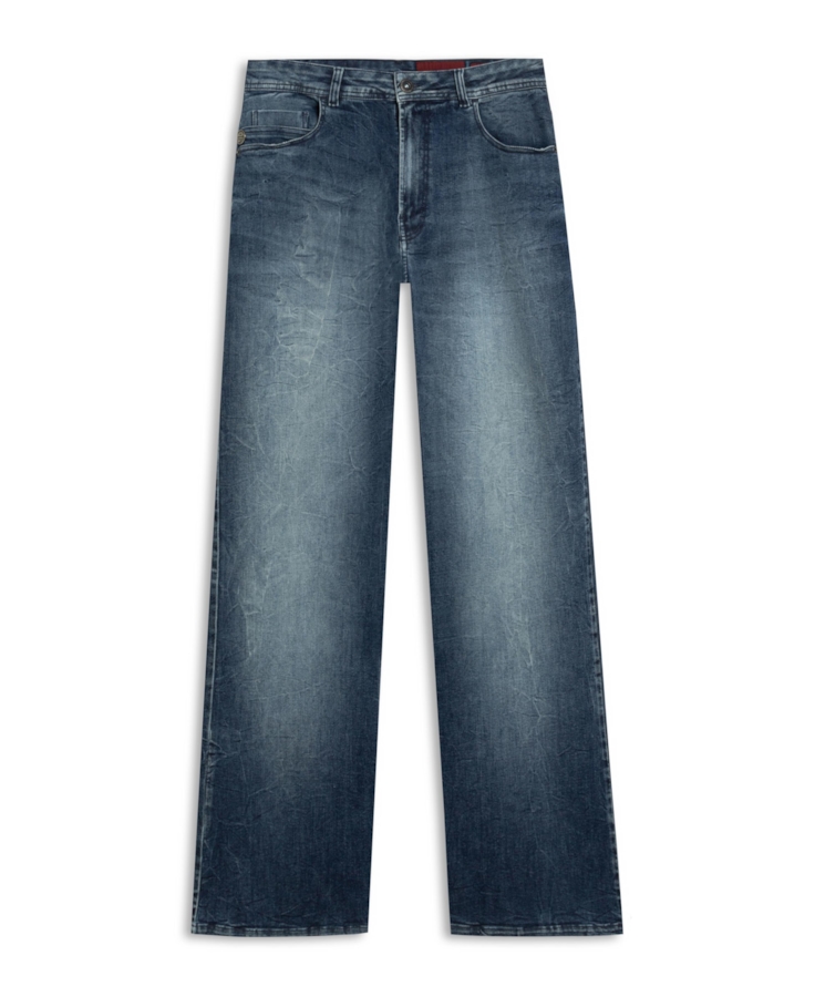 Calça Jeans Turquoise 5 Pockets Lav.Medio C/ Rede