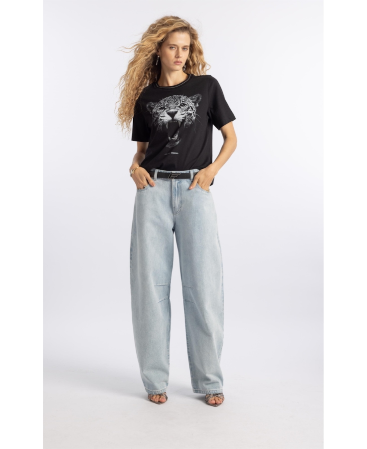 Calça Jeans Vintage Barrel Lav. Claro Total
