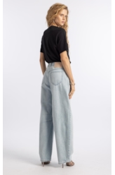 Calça Jeans Vintage Barrel Lav. Claro Total