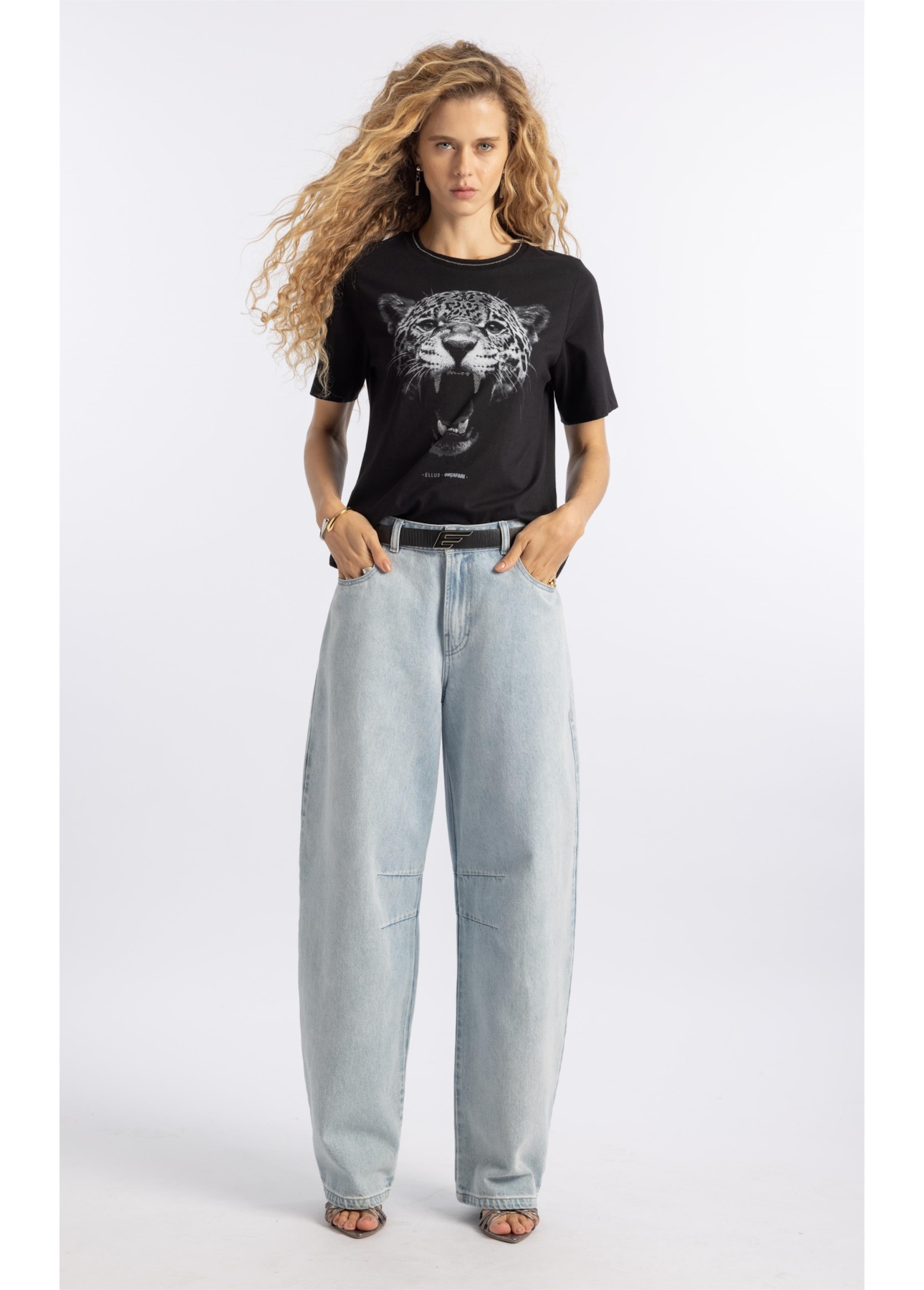 Calça Jeans Vintage Barrel Lav. Claro Total