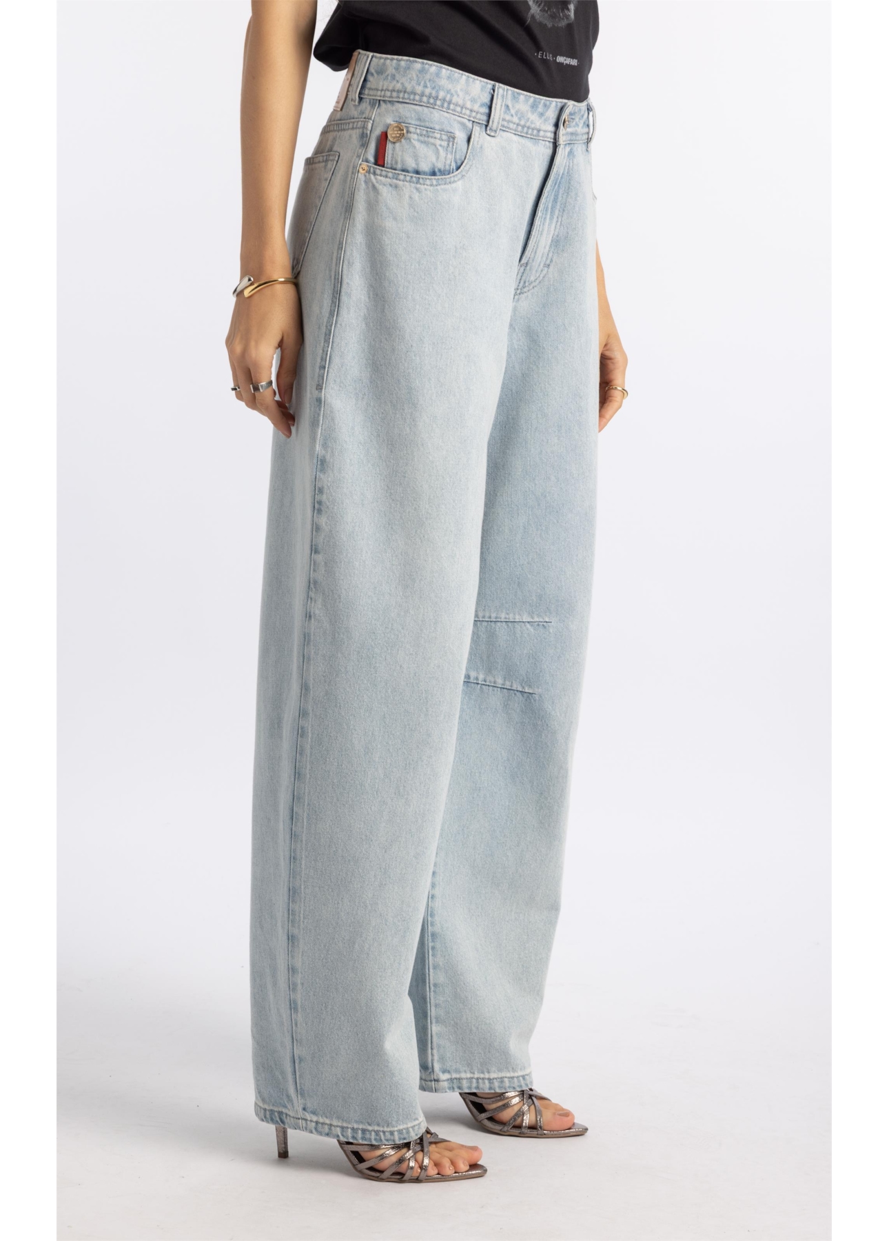 Calça Jeans Vintage Barrel Lav. Claro Total