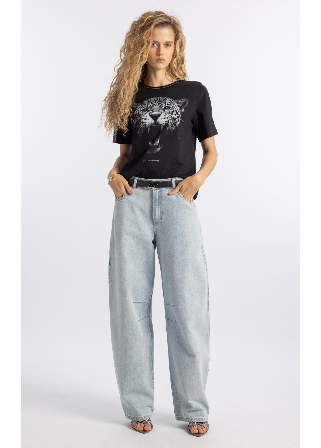 Calça Jeans Vintage Barrel Lav. Claro Total