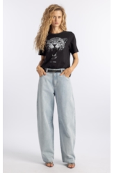 Calça Jeans Vintage Barrel Lav. Claro Total