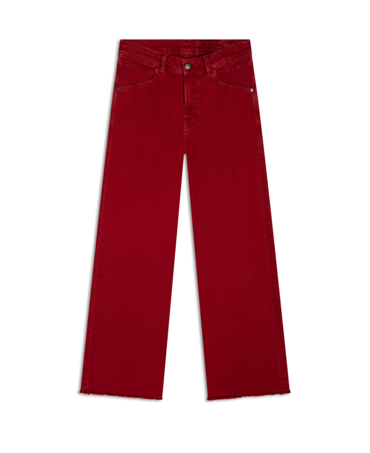 Calça Jeans Vintage Color Cereja