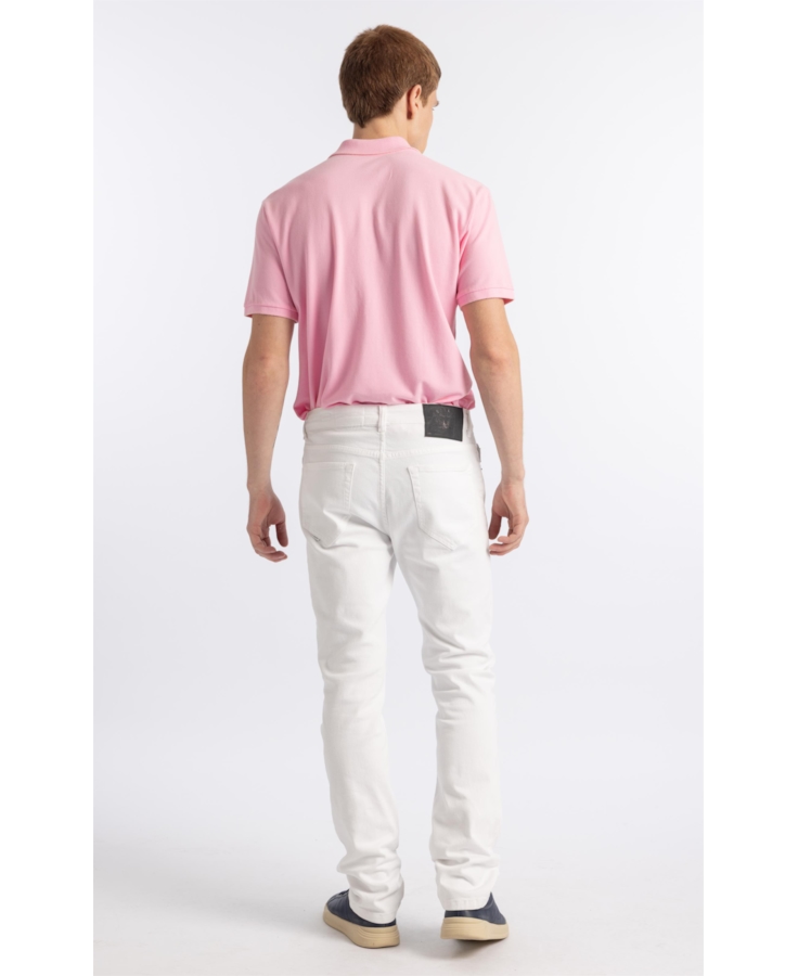Calça Jeans Vintage Color Slim Branco