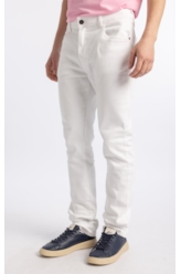 Calça Jeans Vintage Color Slim Branco