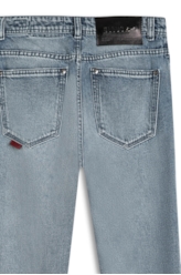 Calça Jeans Vintage Denim Gigi Destroyer 1460 Lav.Claro C/Puidos