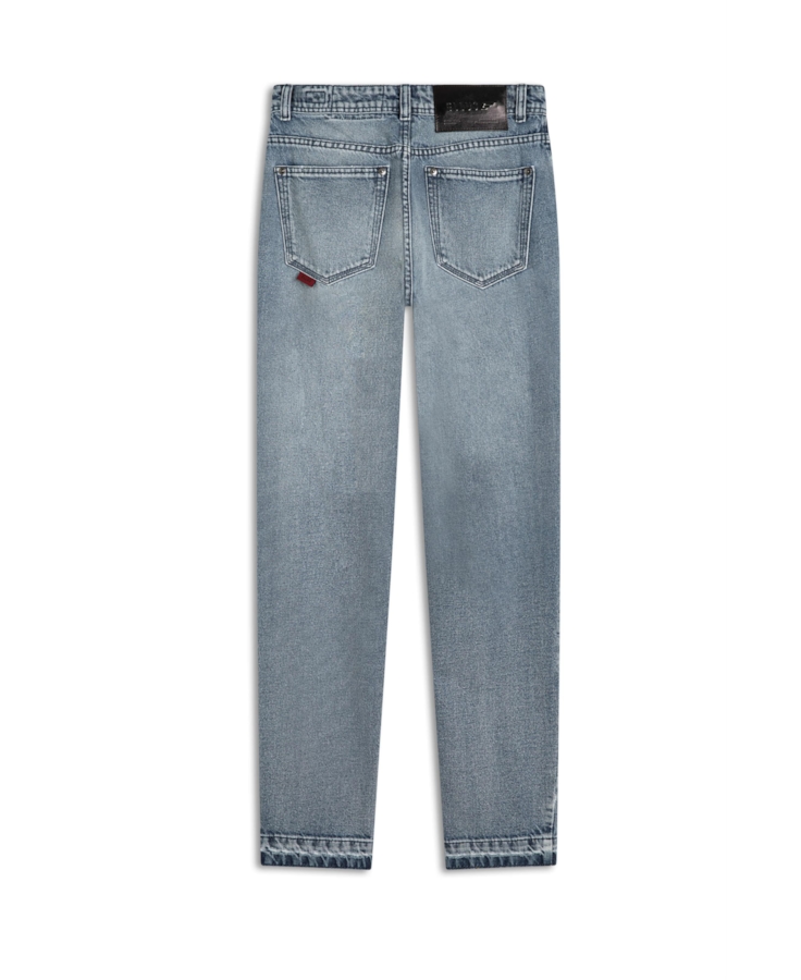 Calça Jeans Vintage Denim Gigi Destroyer 1460 Lav.Claro C/Puidos