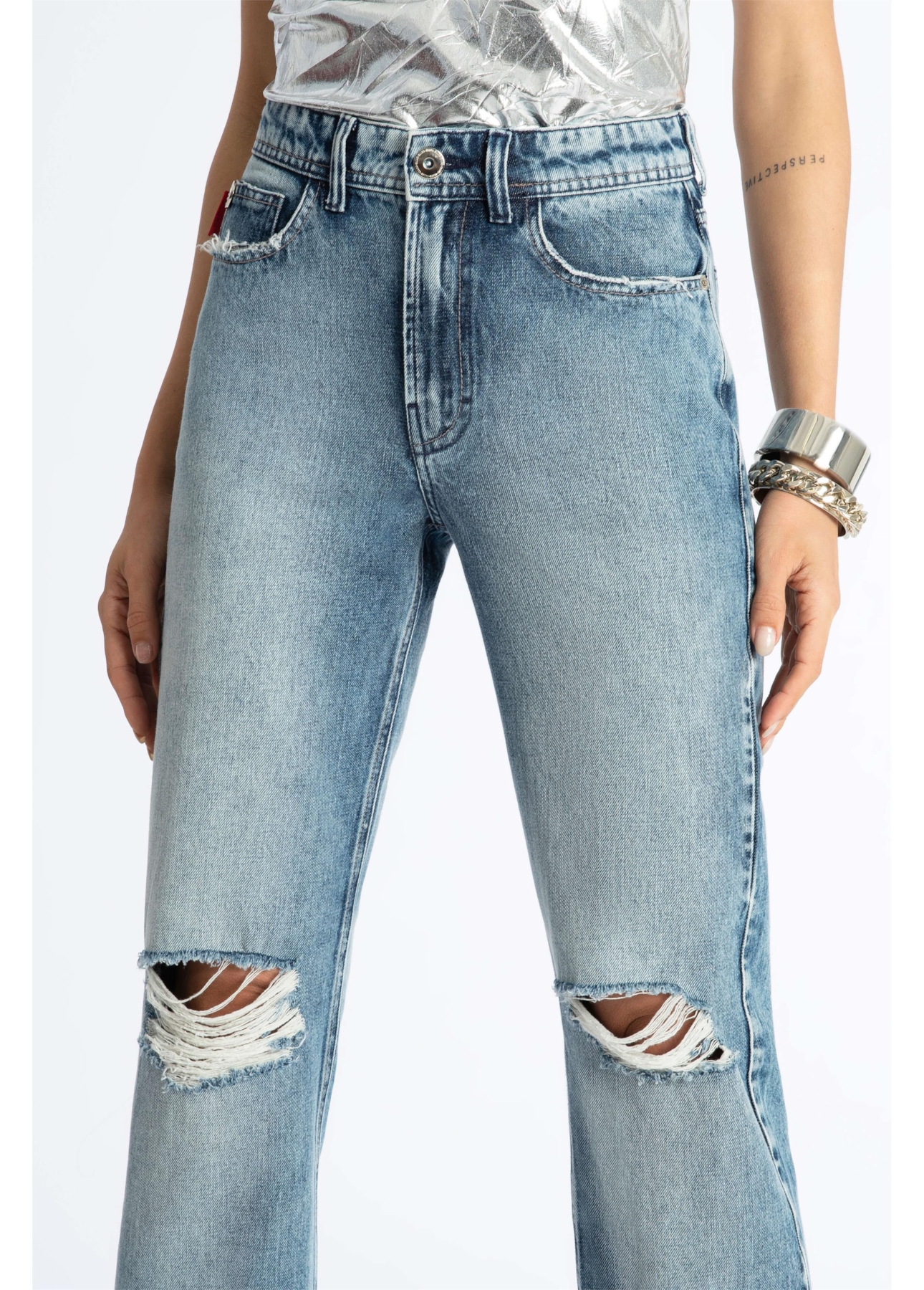 Calça Jeans Vintage Denim Ii 1834 Lav.Medio C/Sky+puid