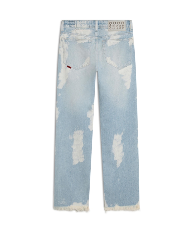 Calça Jeans Vintage Denim Ii Reta Et. Ilhós 1945 - Lav. Claro C/ Mati