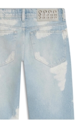 Calça Jeans Vintage Denim Ii Reta Et. Ilhós 1945 - Lav. Claro C/ Mati