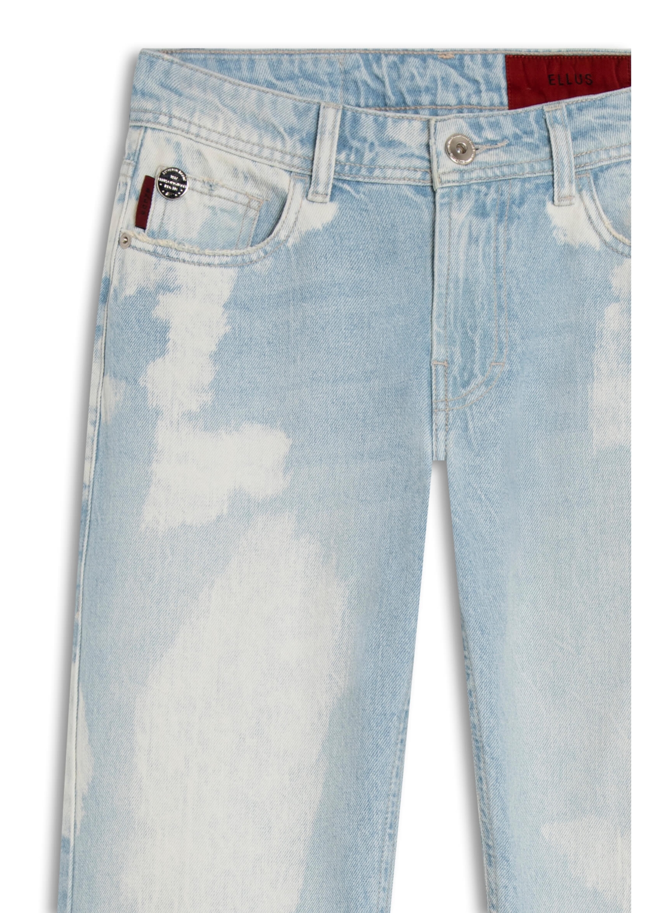 Calça Jeans Vintage Denim Ii Reta Et. Ilhós 1945 - Lav. Claro C/ Mati
