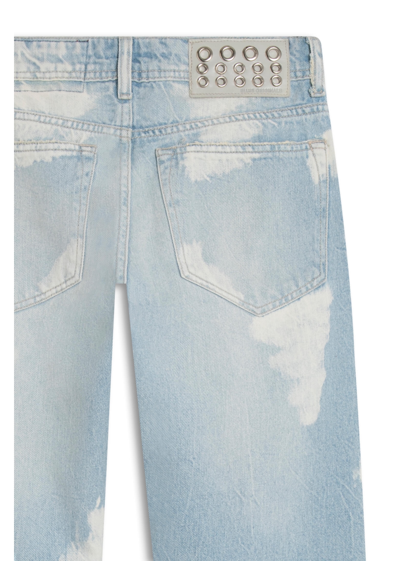 Calça Jeans Vintage Denim Ii Reta Et. Ilhós 1945 - Lav. Claro C/ Mati