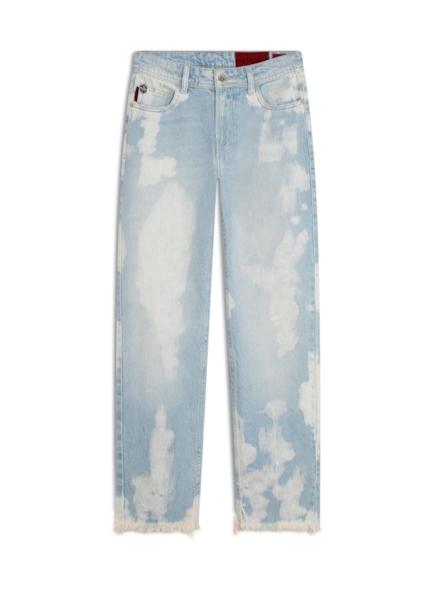 Calça Jeans Vintage Denim Ii Reta Et. Ilhós 1945 - Lav. Claro C/ Mati