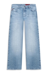 Calça Jeans Vintage Denim (Wide) 5 Pockets Lav.Claro C/Used