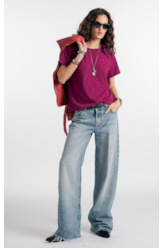 Calça Jeans Vintage Denim Wide Lav.Claro