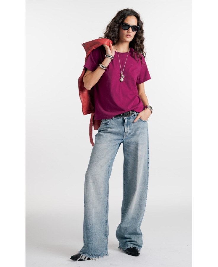 Calça Jeans Vintage Denim Wide Lav.Claro