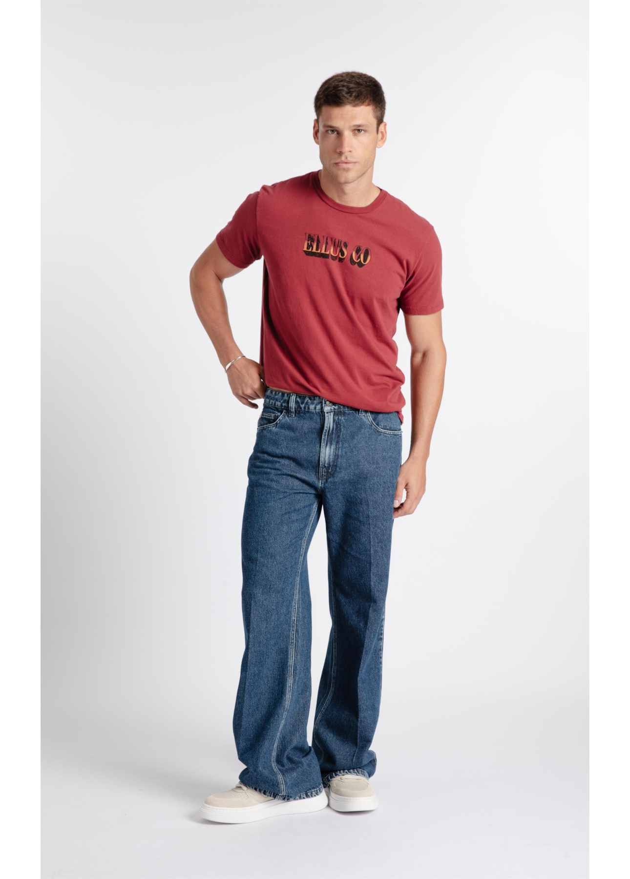 Calça Jeans Vintage Patte D'Eph Lav.Medio Total