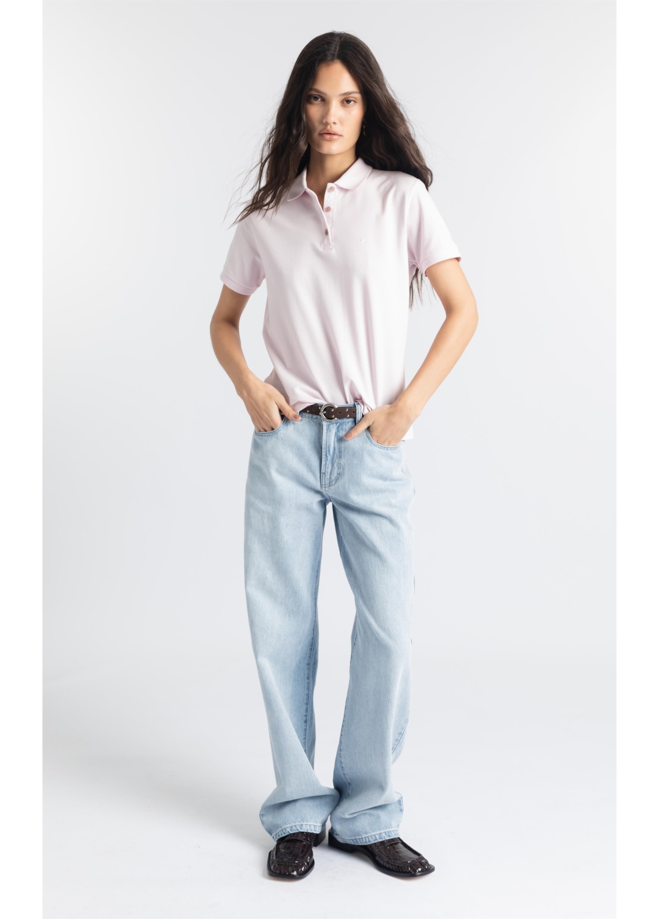 Calça Jeans Vintage Reta Lav.Gisele Claro Total