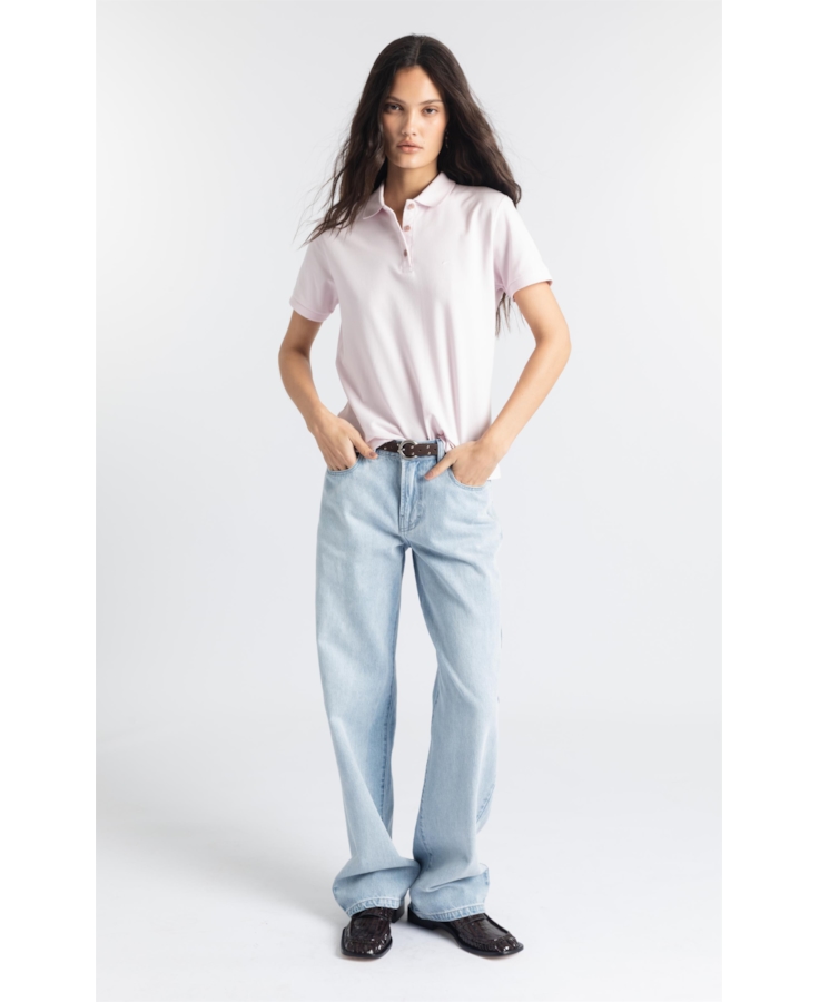 Calça Jeans Vintage Reta Lav.Gisele Claro Total