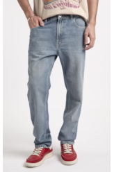 Calça Jeans Vintage Slim Lav. Claro C/Used