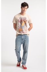 Calça Jeans Vintage Slim Lav. Claro C/Used