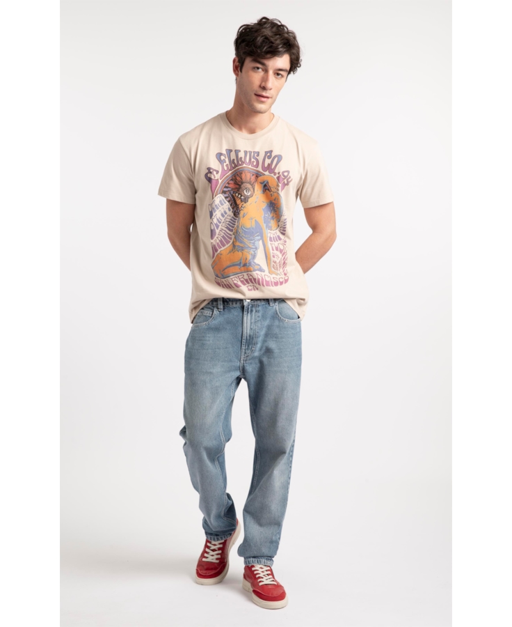 Calça Jeans Vintage Slim Lav. Claro C/Used
