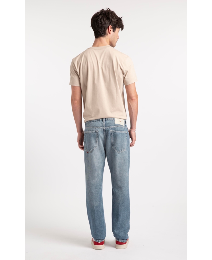 Calça Jeans Vintage Slim Lav. Claro C/Used