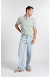 Calça Jeans Vintage Wide Lav. Claro Total