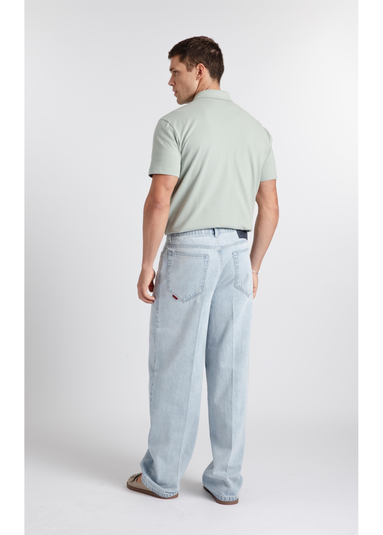 Calça Jeans Vintage Wide Lav. Claro Total