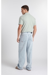 Calça Jeans Vintage Wide Lav. Claro Total
