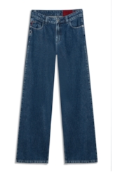 Calça Jeans Vintage  Wide Leg Lav.Gisele Médio Total
