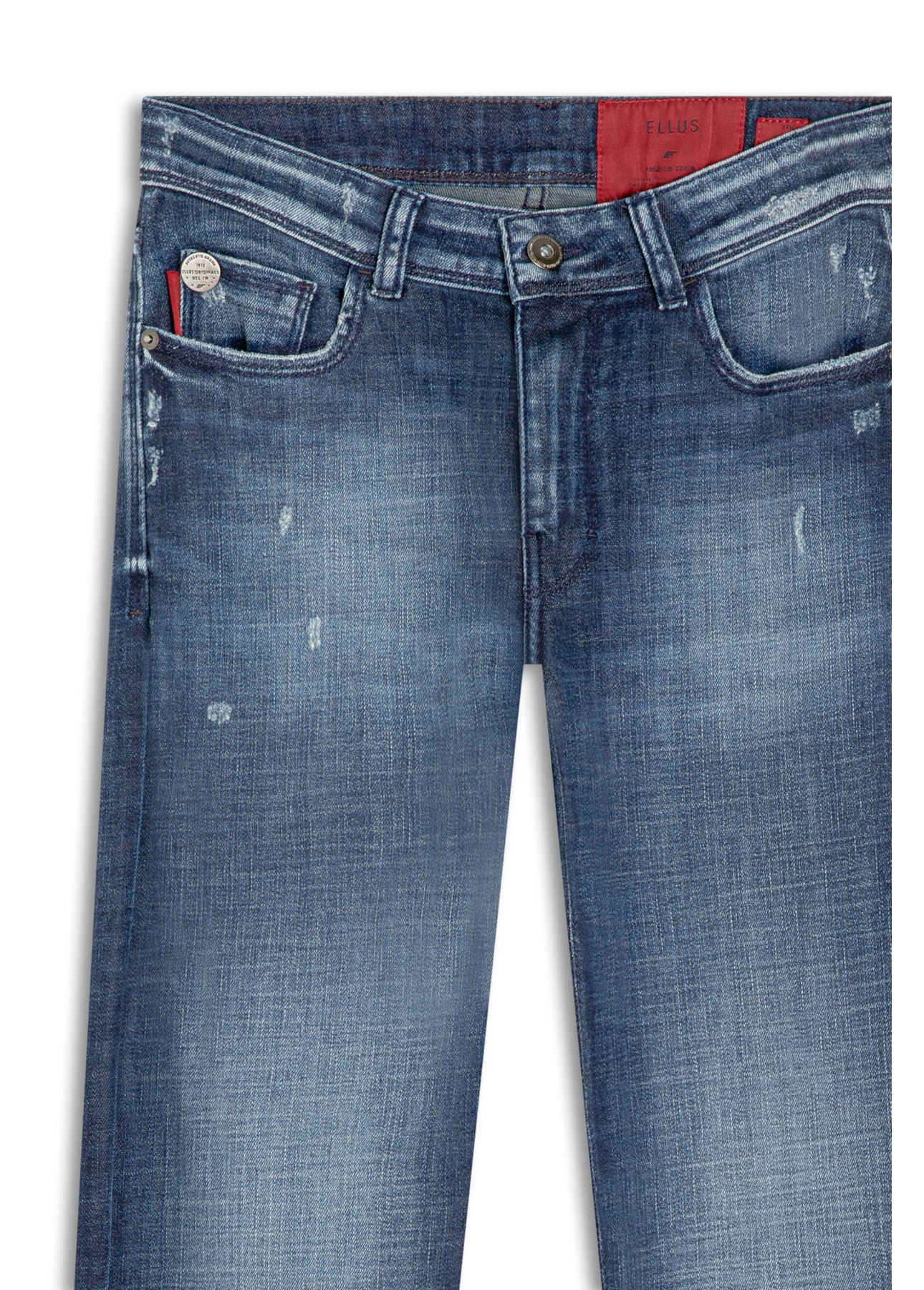 Calça Jeans Visco Indigo Elastic 1884-Lav.Escuro C/Puidos
