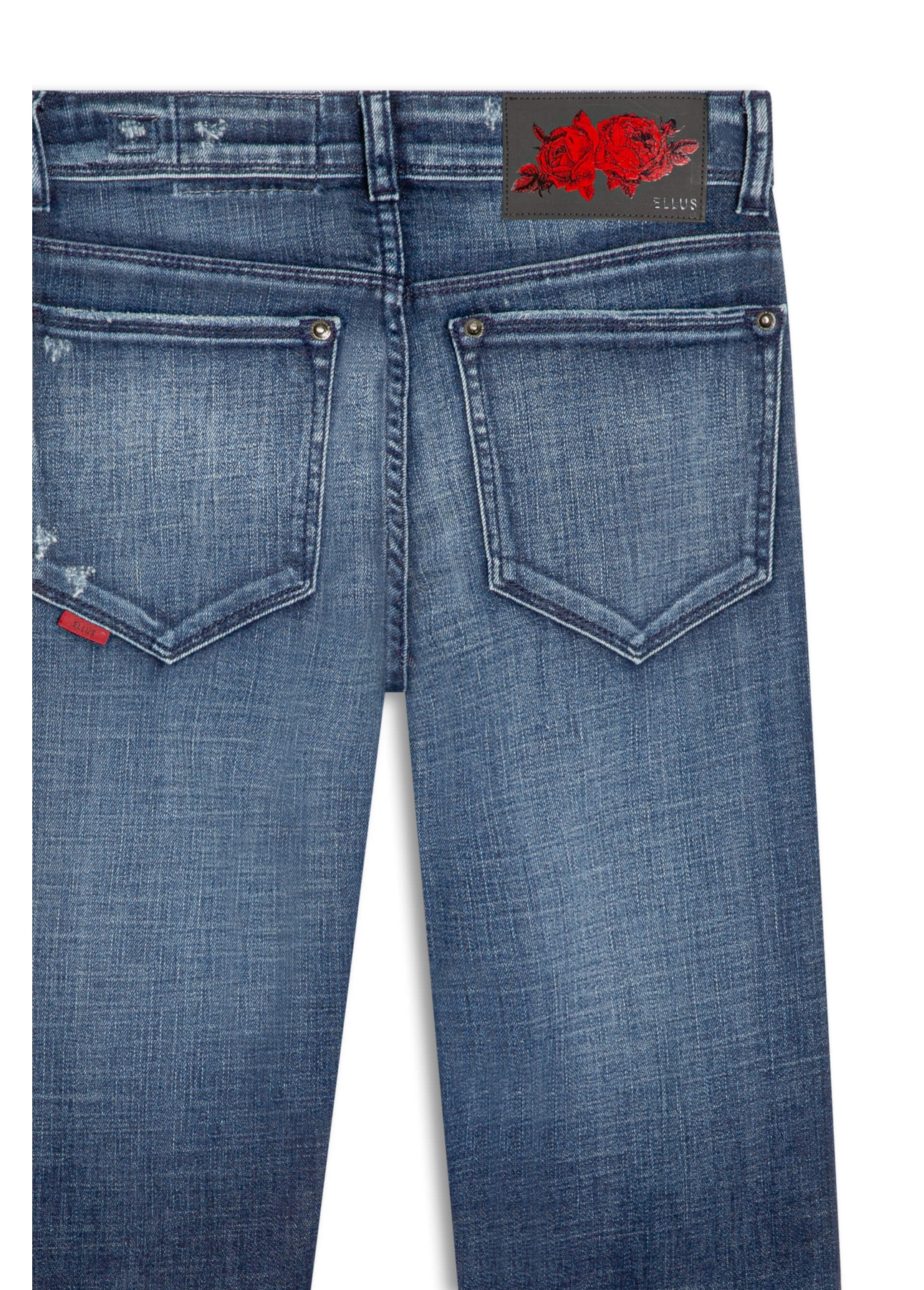 Calça Jeans Visco Indigo Elastic 1884-Lav.Escuro C/Puidos