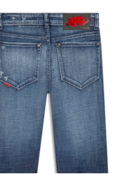 Calça Jeans Visco Indigo Elastic 1884-Lav.Escuro C/Puidos