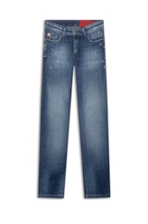 Calça Jeans Visco Indigo Elastic 1884-Lav.Escuro C/Puidos