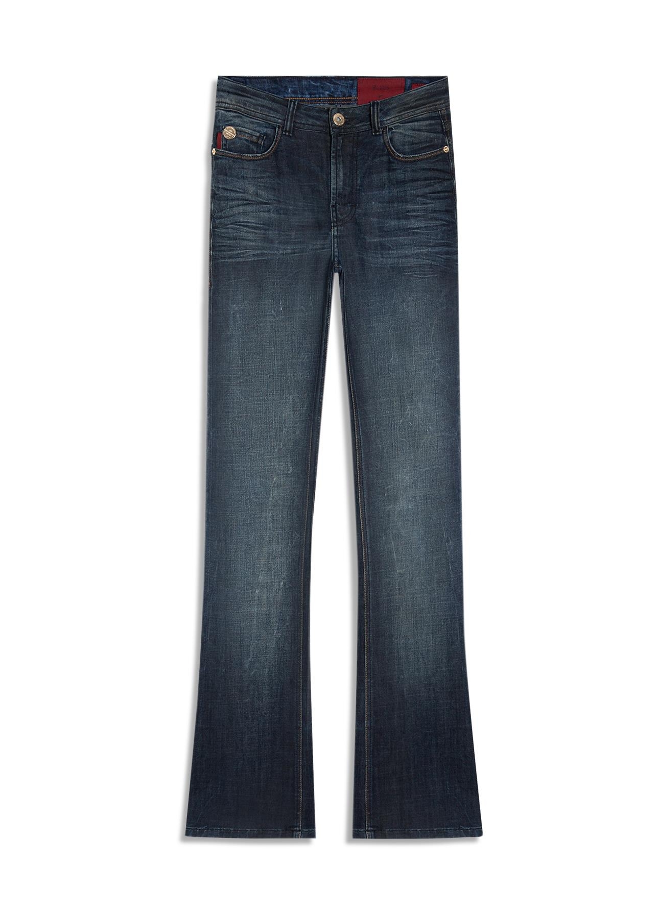 Calça Jeans Visco Indigo Elastic (Boot Cut) Filigran Lav. Escuro Com 3d