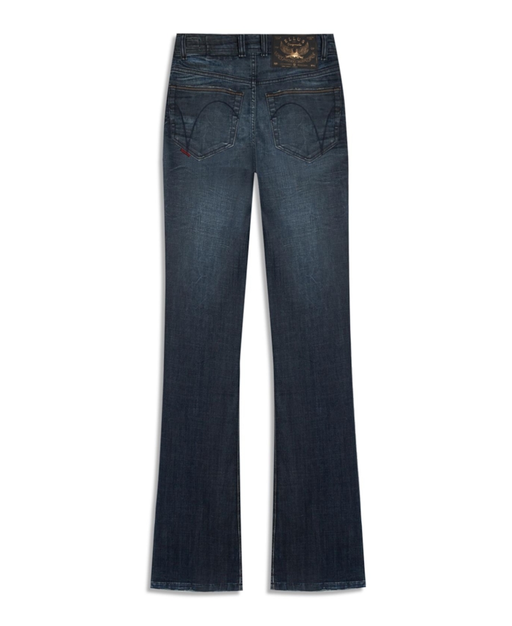 Calça Jeans Visco Indigo Elastic (Boot Cut) Filigran Lav. Escuro Com 3d