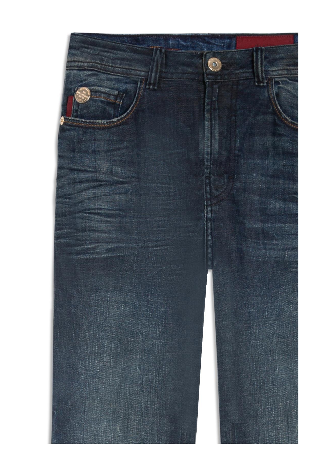 Calça Jeans Visco Indigo Elastic (Boot Cut) Filigran Lav. Escuro Com 3d