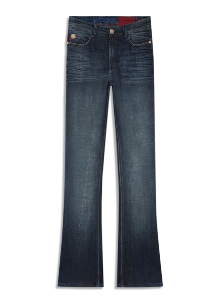 Calça Jeans Visco Indigo Elastic (Boot Cut) Filigran Lav. Escuro Com 3d