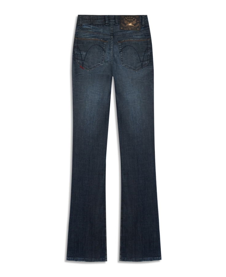 Calça Jeans Visco Indigo Elastic (Boot Cut) Filigran Lav. Escuro Com 3d