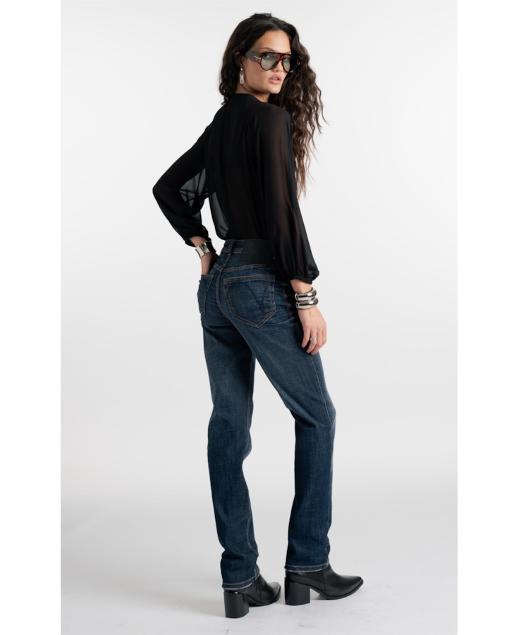 Calça Jeans Visco Indigo Elastic (Skinny) Filigrana Lav.Escuro C/ Matiz+3d