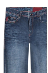 Calça Jeans Visco Indigo Elastic (Skinny) Filigrana Lav.Escuro C/ Matiz+3d