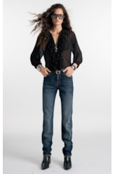 Calça Jeans Visco Indigo Elastic (Skinny) Filigrana Lav.Escuro C/ Matiz+3d