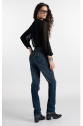 Calça Jeans Visco Indigo Elastic (Skinny) Filigrana Lav.Escuro C/ Matiz+3d