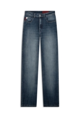 Calça Jeans Visco Indigo Reta Amaciado Com Resina
