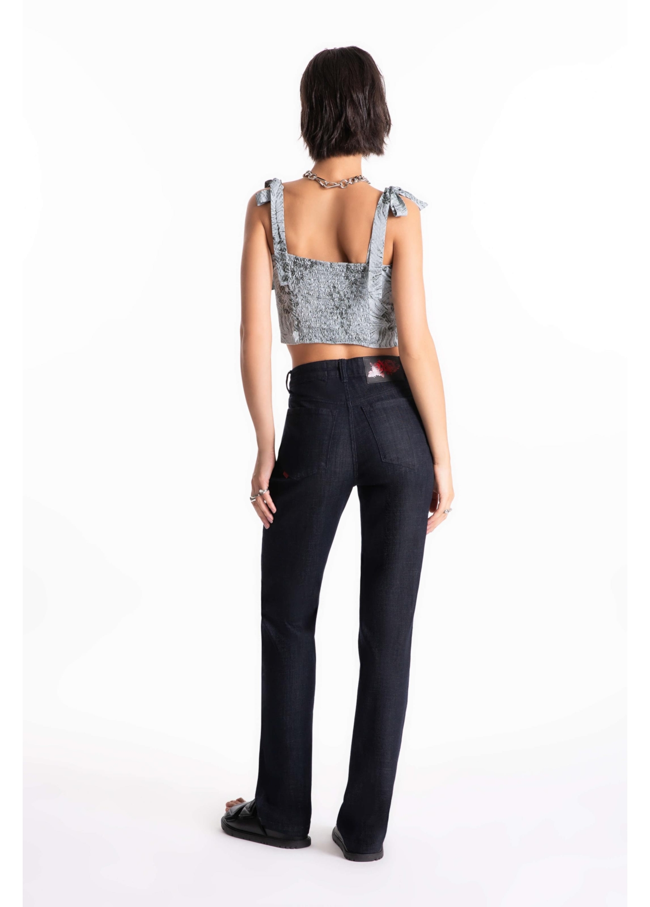 Calça Jeans Visco Indigo Reta Amaciado Com Resina