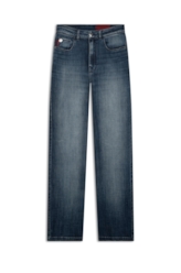 Calça Jeans Visco Indigo Reta Amaciado Com Resina