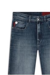 Calça Jeans Visco Indigo Reta Amaciado Com Resina