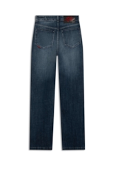 Calça Jeans Visco Indigo Reta Amaciado Com Resina